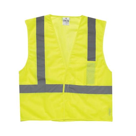 5XL Class 2 High Visibility Vest, Lime