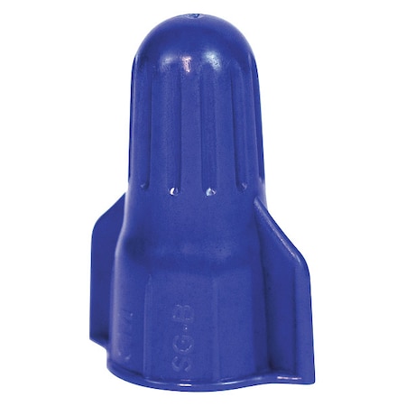 Twist-On Wire Connector, 6 AWG Max, Blue, Polypropylene Insulation, 600 V, 50 PK