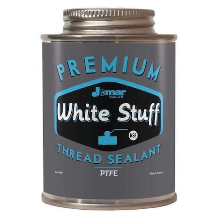 Pipe Thread Sealant 32 fl oz, Brush-Top Can, White Stuff, White, Paste