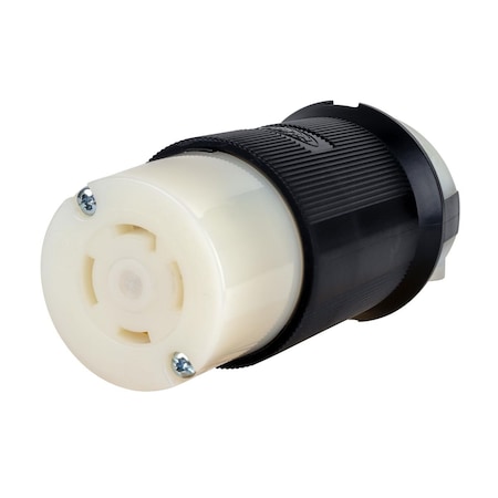 Locking Connector, L14-30R, 30 A, 125/250V AC, Single Phase, 3 Pole, Spring Clamp Terminals