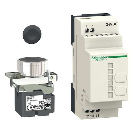 Wireless Push Button Kit, Flush, Momentary Action, Not Applicable Release, Non-Illuminated, Black