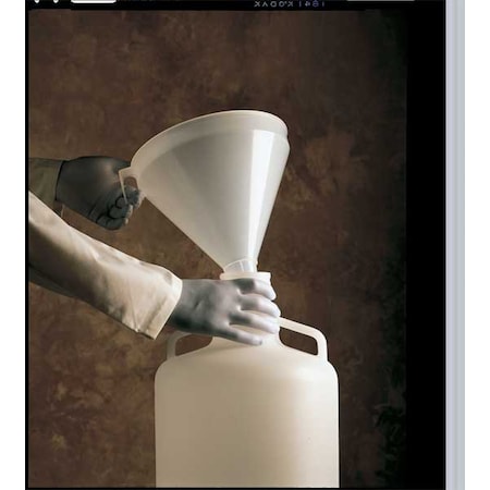 Funnel,1.15 gal.,Polypropylene,White