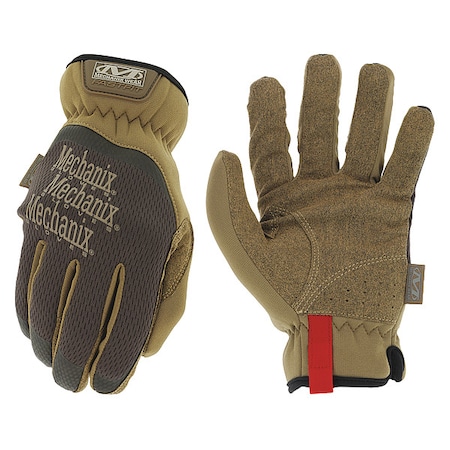 FastFit(R) Mechanics Gloves, Synthetic Leather Palm, TrekDry Back, 11, Brown