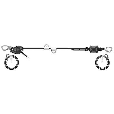 MSA Horizontal Lifeline, 60 ft. Length, 310 lb Weight Capacity