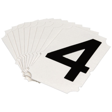 NumberLabel,Polyester,2inH,1-3/4inW,PK10