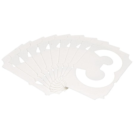 NumberLabel,Polyester,2inH,1-5/8inW,PK10