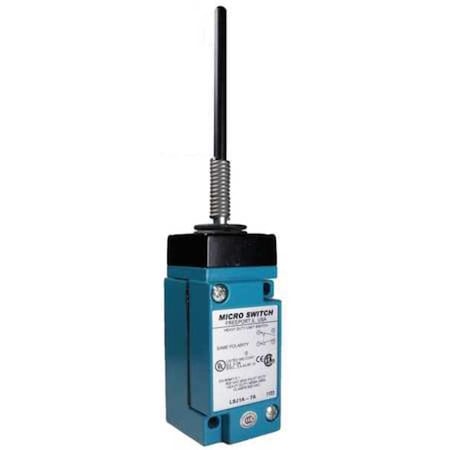 Heavy Duty Limit Switch, Wobble Stick, 1NC/1NO, 10A at 600V AC, Actuator Location: Top