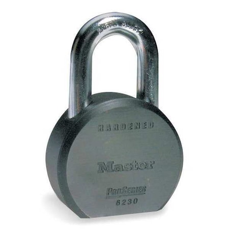 Padlock, Keyed Alike, Standard Shackle, Round Steel Body, Boron Shackle, 7/8 in W