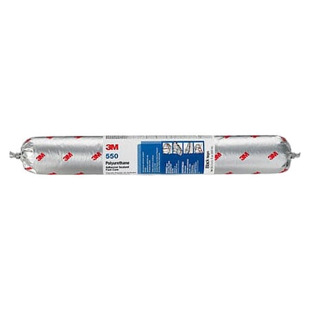 Polyurethane Adhesive Sealant, 20 oz, Sausage Pack, Black, Polyurethane Base, 550