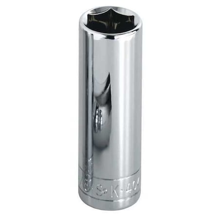 1/2 in Drive, 15/16" SAE Socket, 12 Points,  Steel, Chrome, 15/16 in