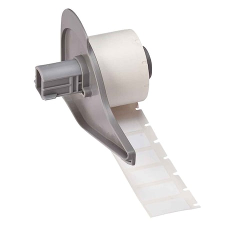 Wraparound Label, White, Vinyl, 1 in W