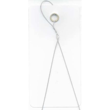 Shipping Tag, Vinyl, 3-3/4" H x 1-7/8" W, White