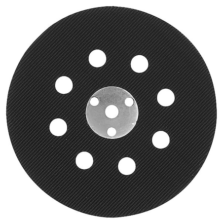 Backing Pad,Black,5 in Overall L