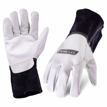Welding Glove, Safety Cuff, Wing Thumb, Premium Leather, XL, 1 PR