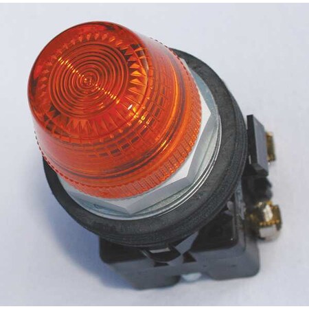 Pilot Light Complete Unit,LED,Amber