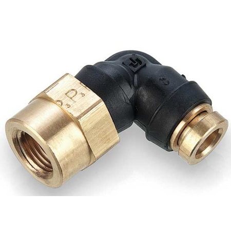 Swivel Elbow, Brass, Black