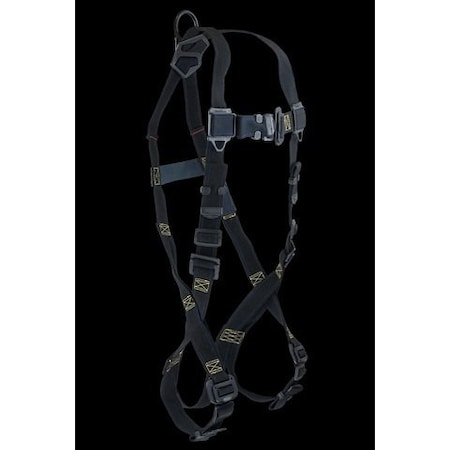 7047 Fall Protection Harness, 3XL, 425 lb, Mating Chest/ Mating Leg Straps, Back D-Ring