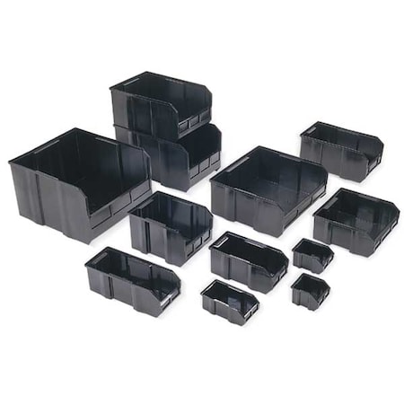 Plastic Divider, Black, 17 1/8 in L, 10 1/4 in H, 6 PK