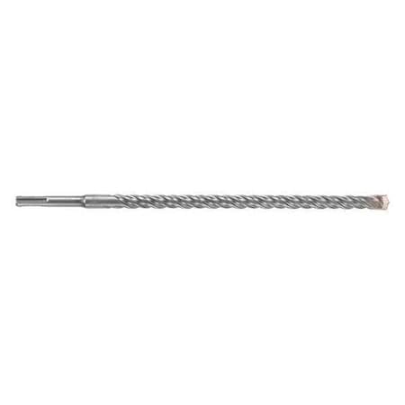 2-Cutter Hammer Drill Bit 9/16" x 12"L, SDS Plus