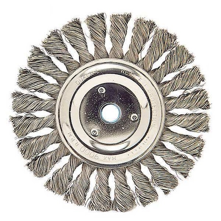 Wire Wheel Brush,Max. RPM 9000,3/8 in. W