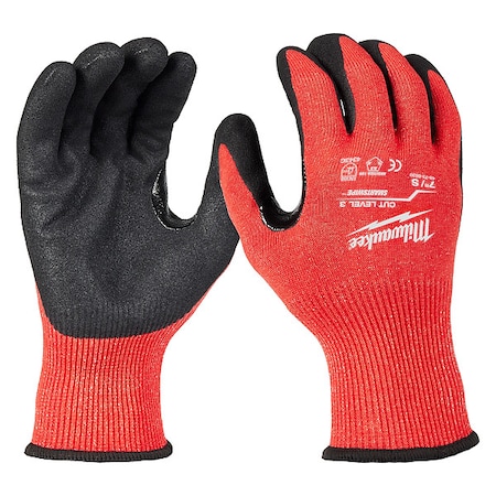 Work Gloves, Cut Level A3 ,Nitrile ,Sandy ,S 1 PR