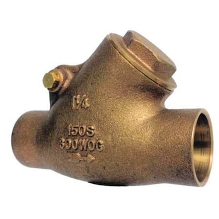 3/4" Solder Bronze Swing Y Check Valve
