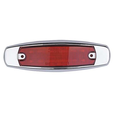 Clearance Light, LED, Rd, Surf, Oval, 6-1/4 L