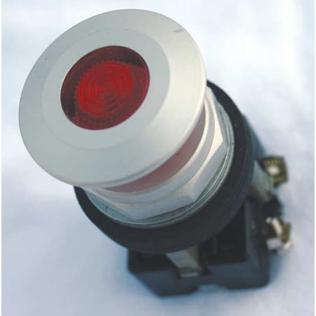 Push Button Operator, Mushroom Head, Maintained Action, Push/Pull Release, Illuminated
