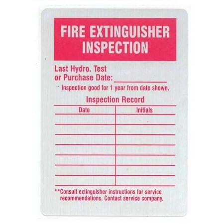 InspectionLabel,Red/Silver,Aluminum,PK25