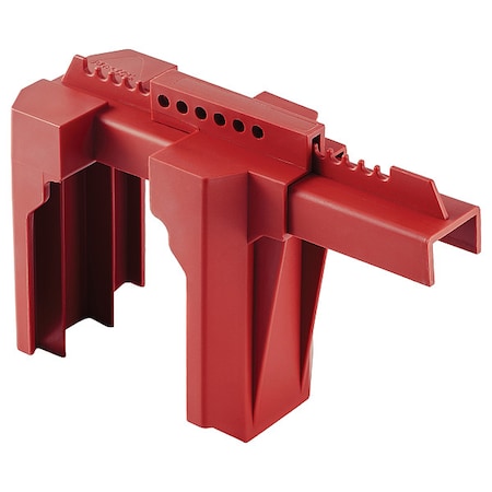 Valve Lockout,Lever Handle,28.6 in H,Red