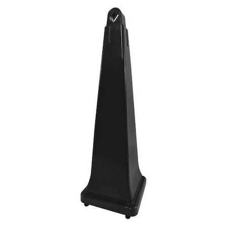 Cigarette Receptacle, Black, 1 gal
