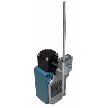 Limit Switch, Adjustable Rod, Rotary, 1NC/1NO, 10A at 480V AC, Actuator Location: Side