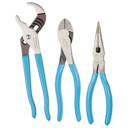 3 Piece Plier Set Dipped Handle