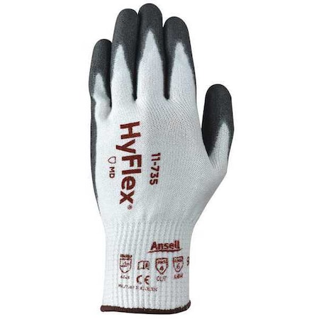 Cut Resistant Coated Gloves, Cut Level A4 ,Polyurethane ,Smooth ,7 1 PR
