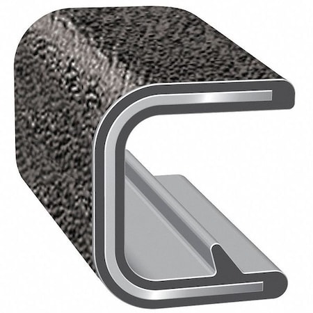Edge Trim,Alum Clip,0.19 In W,25 Ft