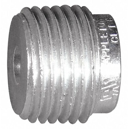 IMC Reducing Bushing, 2 in x 2-1/2 in, Threaded, Iron, Powder Coated, Silver