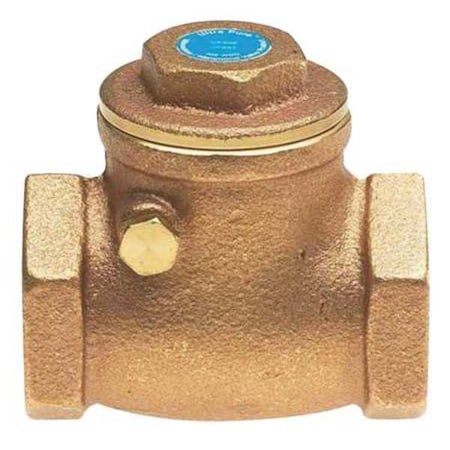 2" Threaded Low Lead Brass Swing Check Valve