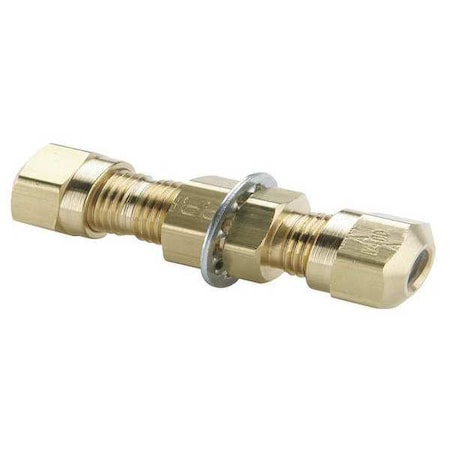 Union, Brass, Comp. 1/4 in, Comp. 3/8 in
