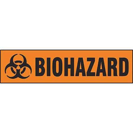 Sign, Biohazard, Polyester, 24 in W, 7 in H
