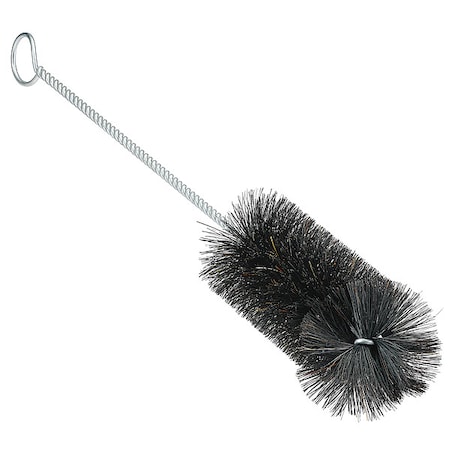 Radial End Brush, 6 in L Brush, Black, Wire, 20 in L Overall