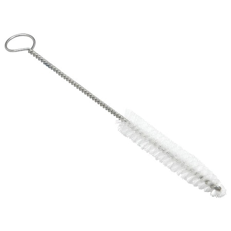 Micro Tube Wire Brush, Nylon, Natural, 7" OAL
