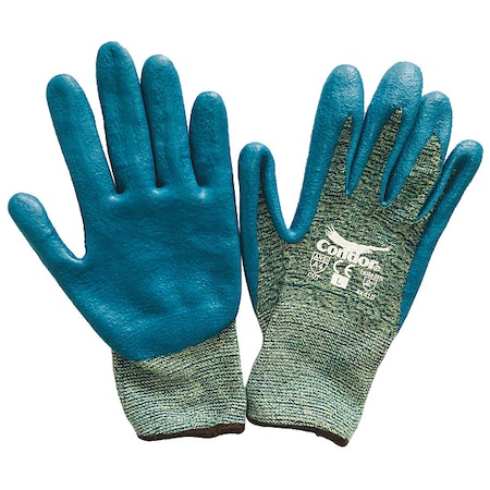 Cut Resistant Coated Gloves, Cut Level A4 ,Dipped ,Nitrile ,Foam ,S 1 PR