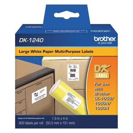 Label, Black/White, Labels/Roll: 600