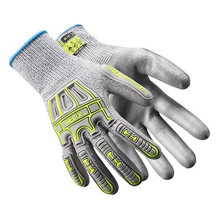 Knit Gloves, Cut Level A4 ,Polyurethane ,Textured ,S 1 PR