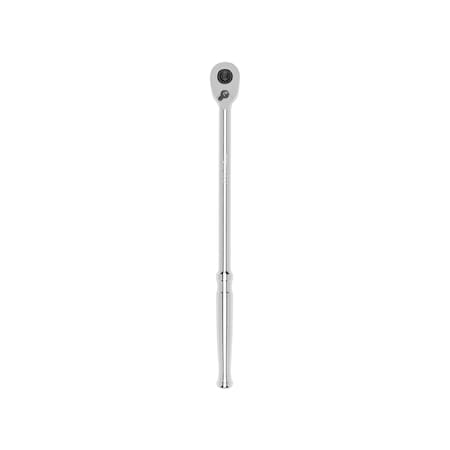 3/8 in Drive 90 Geared Teeth Pear Quick-Release Ratchet, Polished