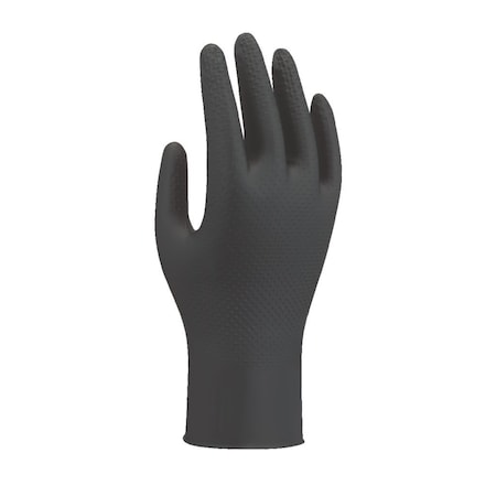 709, Disposable Gloves, 8 mil Palm, Nitrile, Powder-Free, 100 PK, Black