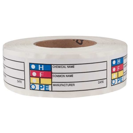 Label, HMIG, Paper, 3 7/8 in W, 1 1/2 in H