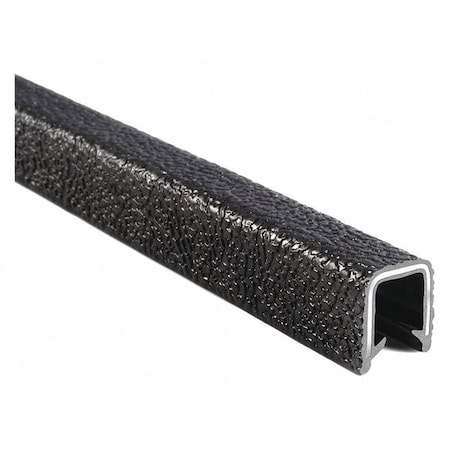 Trim Seal, PVC, Aluminum, 100 ft Length, 11/16 in Overall Width