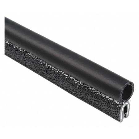 Trim Seal, EPDM, 25 ft Length, 3/4" Overall Width, Style: Trim with a Side Bulb