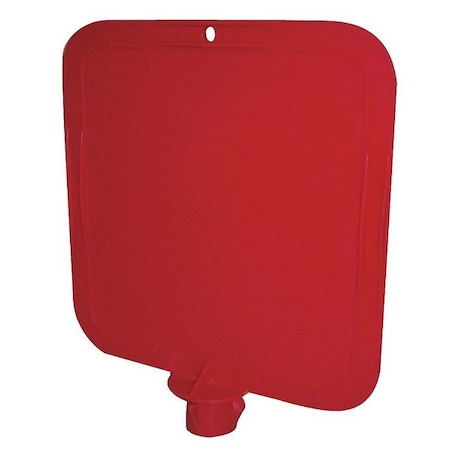 Safety Cone Message Board, polypropylene, 10 1/8 in Height, 2 7/16 in Length, 0.55 lb, Red